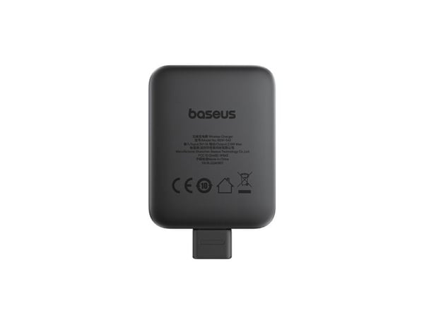 Baseus P10264106123-00, Innendørs, USB, Trådløs lading, Sort