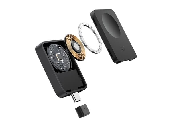 Baseus P10264106123-00, Innendørs, USB, Trådløs lading, Sort