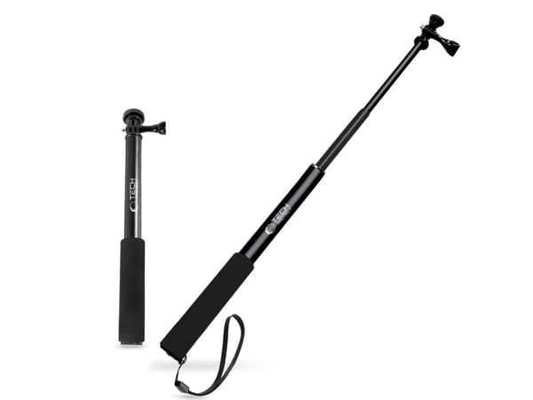 TECH-PROTECT GA100 monopod & selfie-stick for GoPro / DJI svart