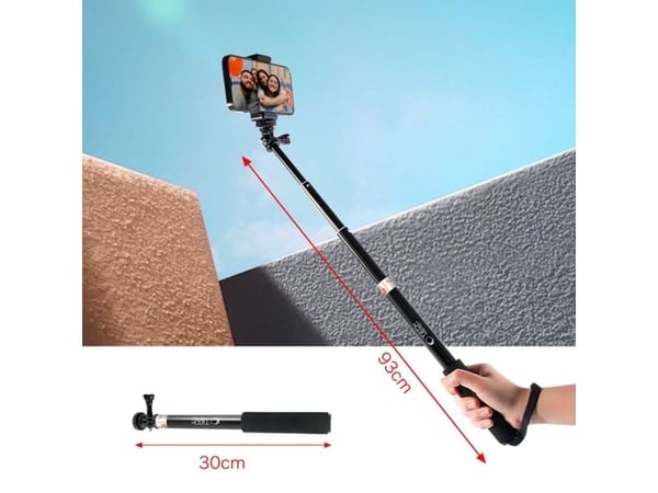 TECH-PROTECT GA100 monopod & selfie-stick for GoPro / DJI svart