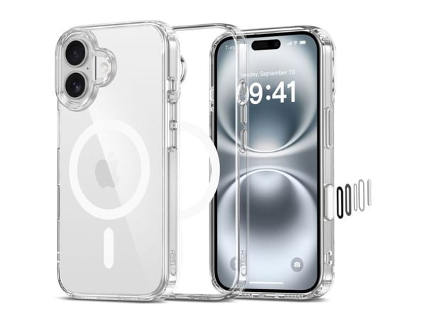 TECH-PROTECT FLEXAIR HYBRID CC MAGSAFE IPHONE 16 CLEAR