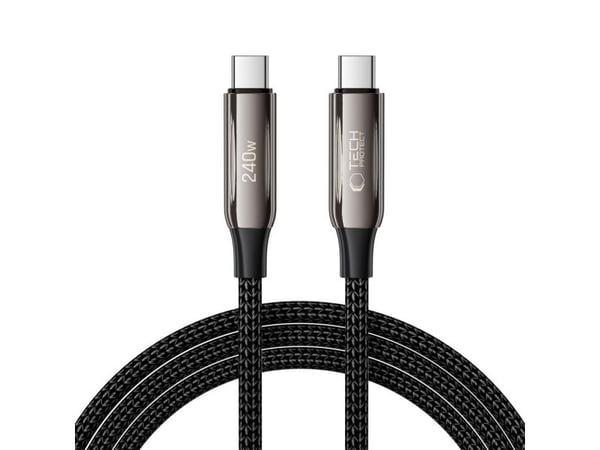 USB-kabel Tech-Protect USB-C till USB-C - 2 m - svart (5906302370610)