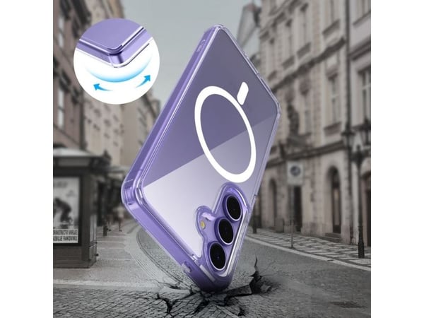 Tech-Protect Flexair Hybrid Magsafe Galaxy S25 läpinäkyvästi