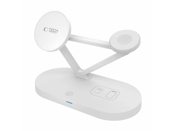 Tech-Protect trådløs lader A41 3-i-1 QI15W, hvit