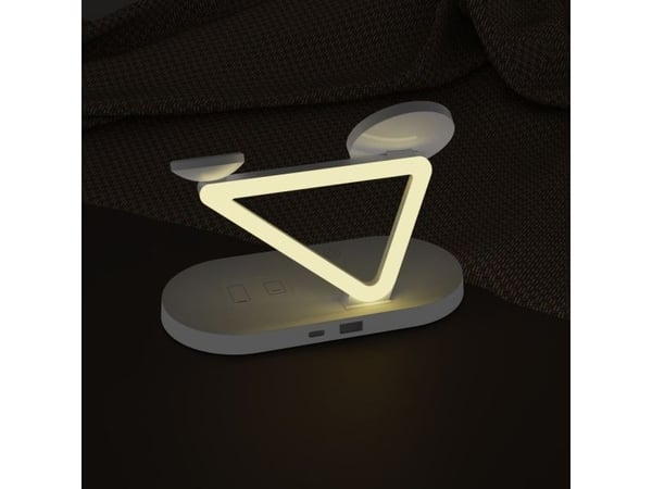 Tech-Protect trådlös laddare A41 3-i-1 QI15W, vit