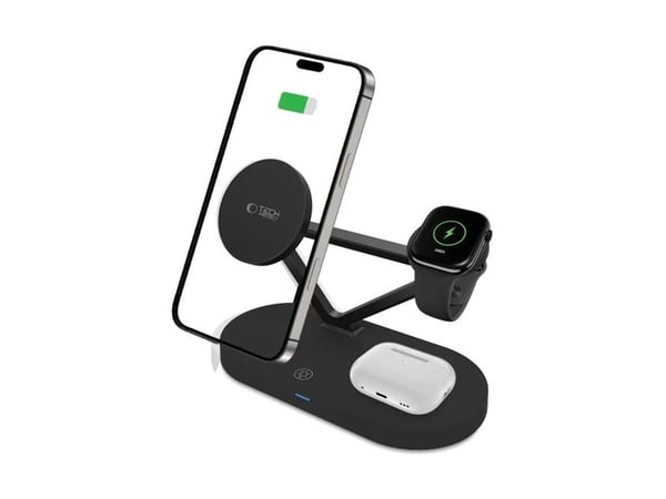 Tech-Protect trådløs lader A41 3-i-1 QI15W svart