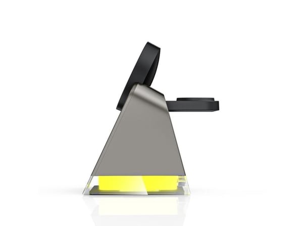 TECH-PROTECT QI15W-A43 3-i-1 magnetisk MagSafe trådlader black