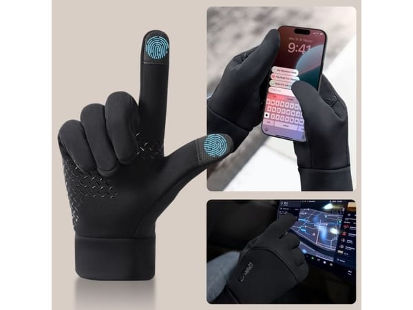 Tech-Protect WG01 handskar med touch-tips L - svart