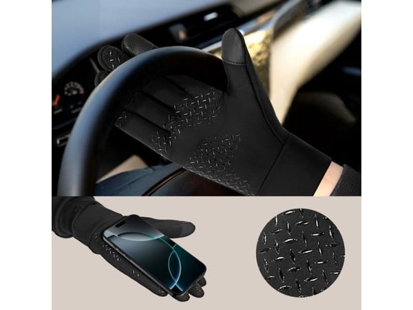 Tech-Protect WG01 handskar med touch-tips L - svart
