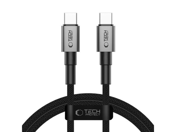 USB-C till USB-C-kabel Tech-Protect USB-C 1 m grå (5906302380824)