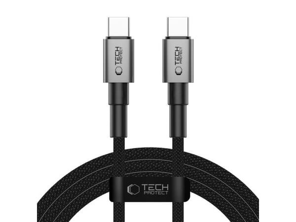 Tech-Protect USB-C till USB-C-kabel 2 m grå (5906302380831)