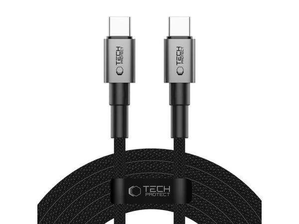 Tech-Protect USB-kabel USB-C till USB-C 3 m Grå (5906302380848)
