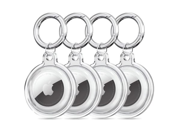 Tech-Protect Icon 4-pack-skal för Apple AirTag - Transparent