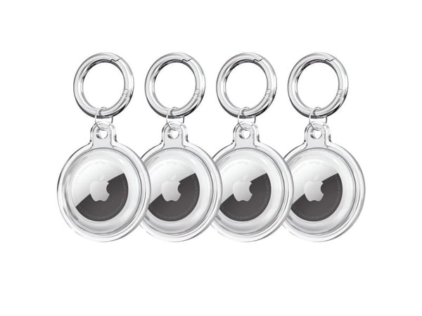 Tech-Protect Icon 4-pack-skal för Apple AirTag - Transparent