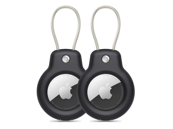 TECH-PROTECT ROUGH VEIN 2-pak Apple AirTag svart