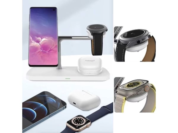 TECH-PROTECT QI15W-A45 3IN1 MAGNETIC MAGSAFE WIRELESS CHARGER BLACK