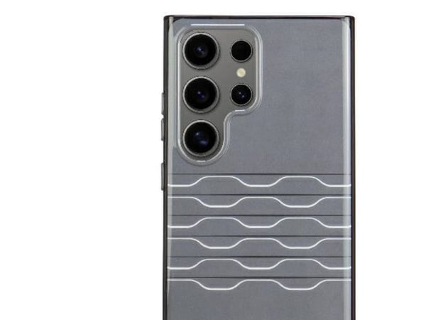 Hurtel Audi IML Geometric Pattern-deksel til S24 Ultra S928 - svart/svart hardcase AU-IMLS24U-A6/D3-BK