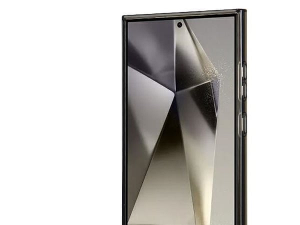 Hurtel Audi IML Geometric Pattern-skal till S24 Ultra S928 - svart/svart hårt skal AU-IMLS24U-A6/D3-BK