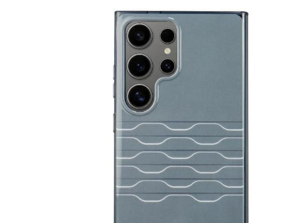 Audi IML-etui med geometrisk mønster S24 Ultra S928 - grå/grå hardcase AU-IMLS24U-A6/D3-GY