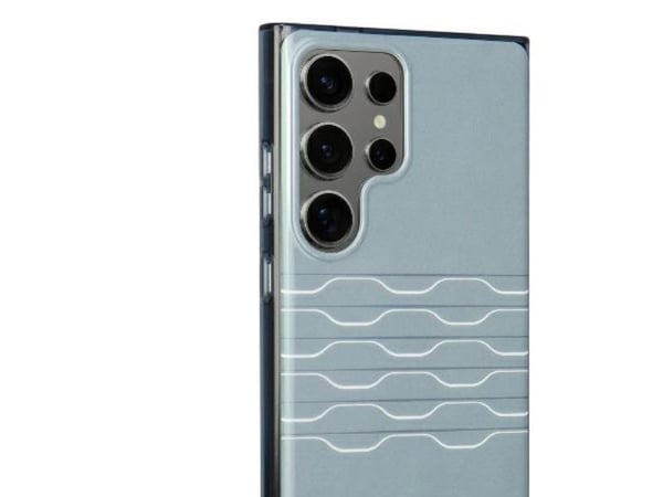 Audi IML-etui med geometrisk mønster S24 Ultra S928 - grå/grå hardcase AU-IMLS24U-A6/D3-GY