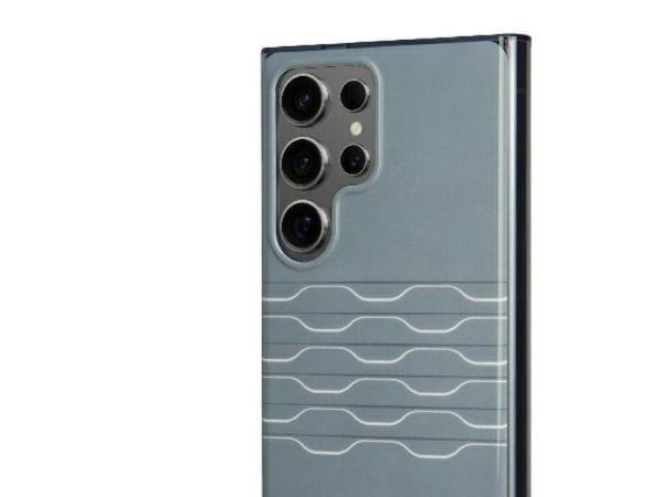 Audi IML-etui med geometrisk mønster S24 Ultra S928 - grå/grå hardcase AU-IMLS24U-A6/D3-GY