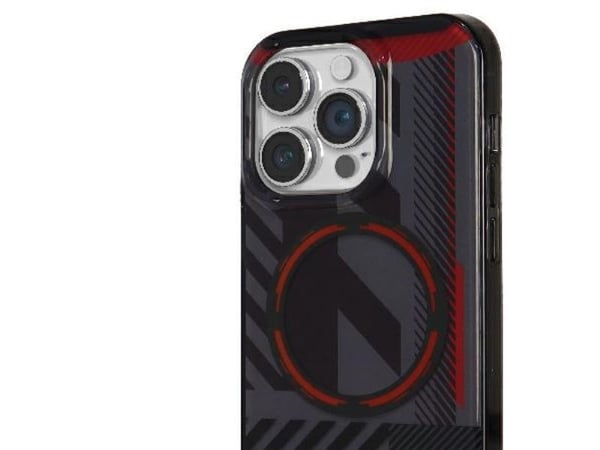 Audi IML Sport MagSafe-etui til iPhone 14 Pro Max 6,7" - svart/svart hardcase (AU-IMLMIP14PM-RSQ/D2-BK)
