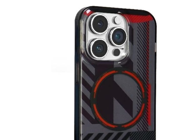 Audi IML Sport MagSafe-etui til iPhone 14 Pro Max 6,7" - svart/svart hardcase (AU-IMLMIP14PM-RSQ/D2-BK)