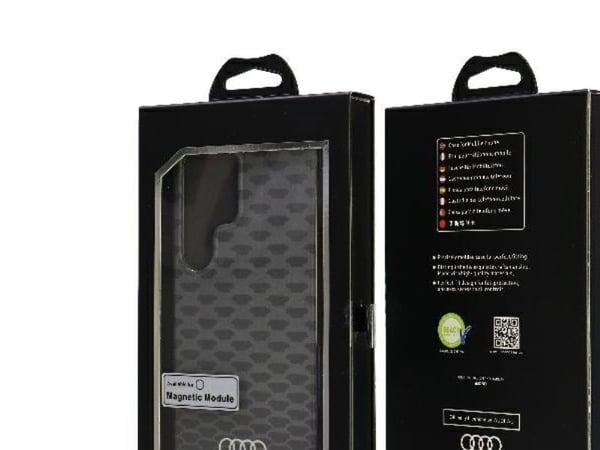 Audi IML-søm-mønster MagSafe-etui S24 Ultra S928 black/black hardt etui AU-IMLMS24U-Q5/D3-BK