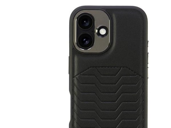 Audi hårdskal i syntetläder med MagSafe till iPhone 16 Plus 6.7" - svart/svart AU-TPUPCMIP16M-GT/D3-BK
