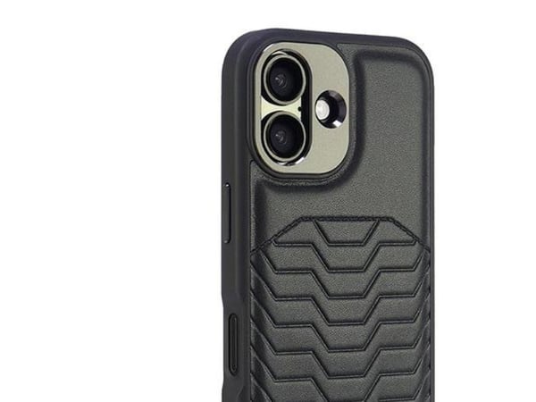 Audi hårdskal i syntetläder med MagSafe till iPhone 16 Plus 6.7" - svart/svart AU-TPUPCMIP16M-GT/D3-BK
