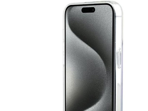 Guess GUHMP15XHITSU iPhone 15 Pro Max 6.7" hardcase IML iriserende MagSafe - lilla/lilla