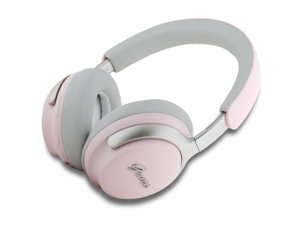 Guess Bluetooth on-ear hodetelefoner med ANC/ENC GUBHC22PSBCSMP rosa/pink DB Metal Script Logo