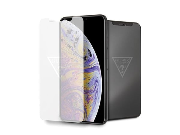 Guess Guess herdet glass GUTGMI65TR iPhone Xs Max usynlig logo