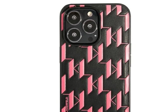 Karl Lagerfeld monogramplatta iPhone 13 Pro / 13 6.1"-skal - rosa
