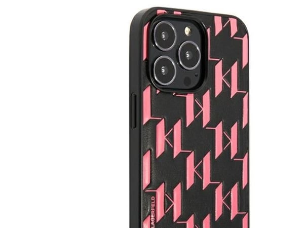 Karl Lagerfeld monogramplatta iPhone 13 Pro / 13 6.1"-skal - rosa