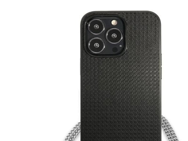Karl Lagerfeld monogram plaque-skal till iPhone 13 Pro / 13 6.1" - svart