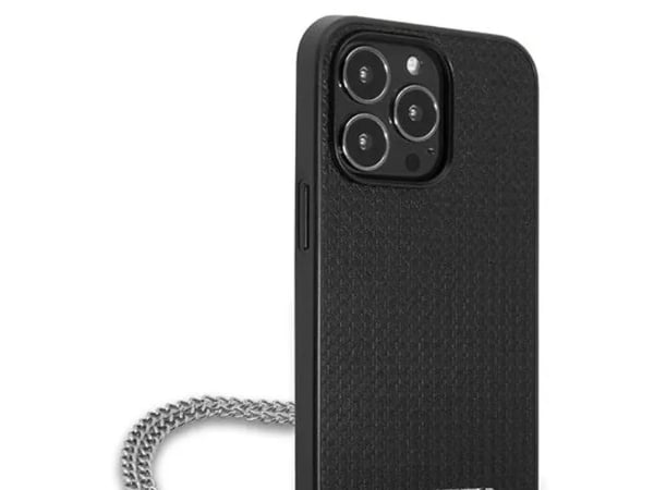 Karl Lagerfeld monogram plaque-deksel til iPhone 13 Pro / 13 6.1" - svart