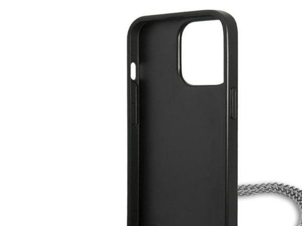 Karl Lagerfeld monogram plaque-deksel til iPhone 13 Pro / 13 6.1" - svart