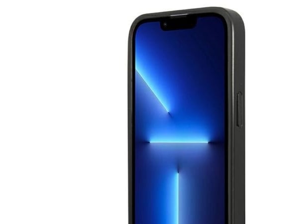 Karl Lagerfeld Saffiano Plaque-skal för iPhone 13 Pro / 13 6,1" - silver