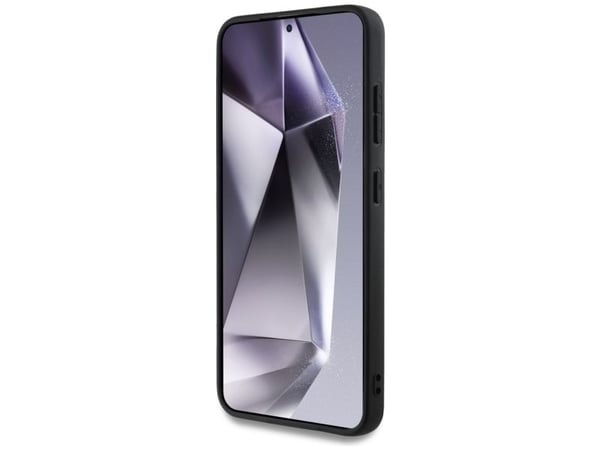 DKNY läder rutigt MagSafe-skal till Samsung Galaxy S25 - svart