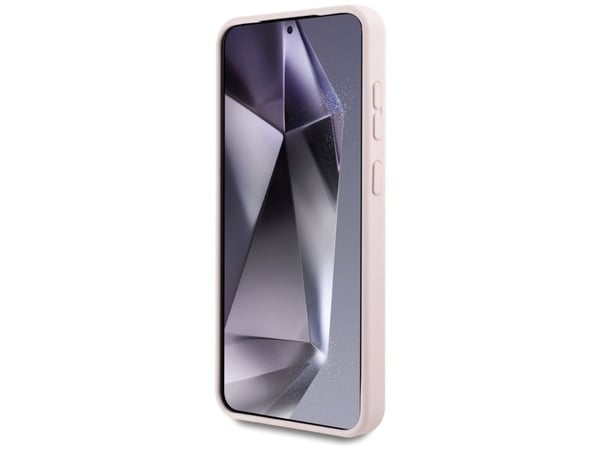 KARL LAGERFELD tapauksessa SAMSUNG S25 KLHMS25SPNYKGRTP (Magneettinen silikoni Graffiti Ikonik) vaaleanpunainen