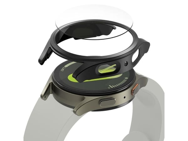 Ringke SLIM & TEMPERED GLASS Galaxy Watch 7 (44 mm) titanium svart