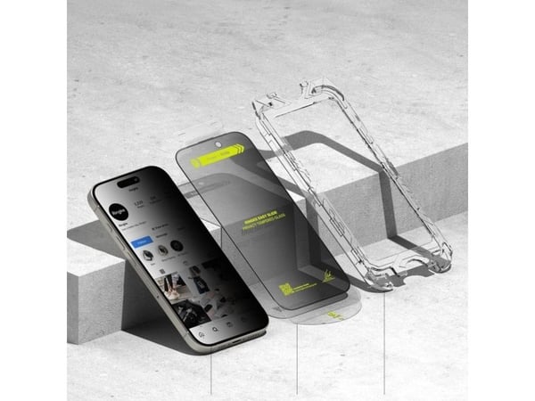 Ringke PRIVATISERENDE GLASS RINGKE EASY SLIDE 2-PACK IPHONE 16 PRO PERSONVERN