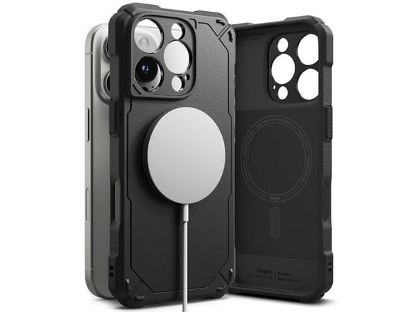 Ringke Rugged Gear MagSafe-deksel til iPhone 16 Pro Max - svart