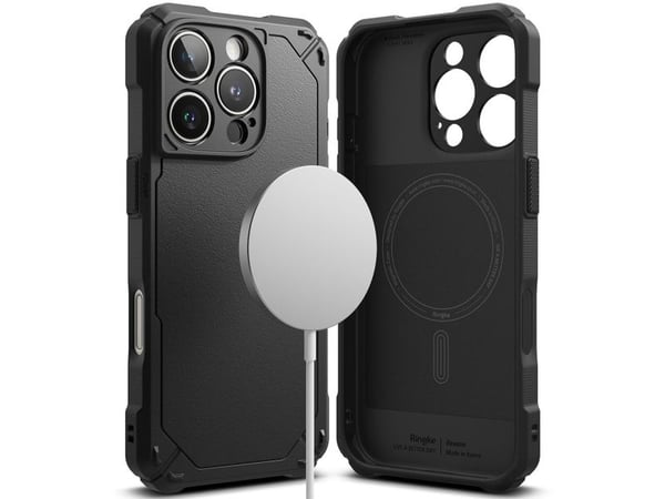 Ringke Rugged Gear MagSafe-deksel til iPhone 16 Pro Max - svart
