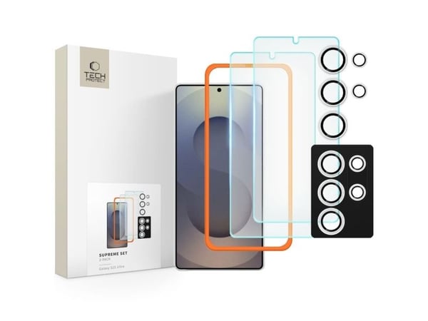 SZKLO HARTOWANE TECH-PROTECT SUPREME SET 3-PACK GALAXY S25 ULTRA CLEAR