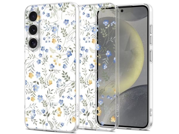 Tech-Protect FlexAir-deksel for Samsung Galaxy S25 - tusenfryd med blader