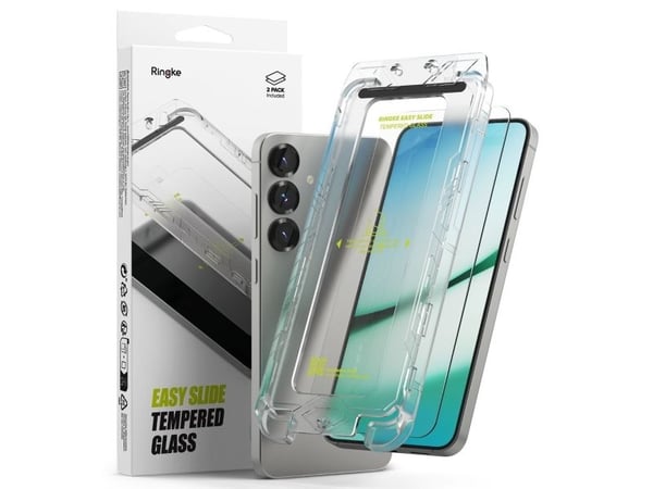 RINGKE EASY SLIDE 2-PAKNING GALAXY S25 KLART HERDET GLASS