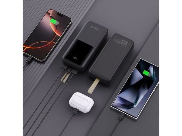 TECH-PROTECT PB03 varavirtalähde 30000 mAh 22,5 W musta