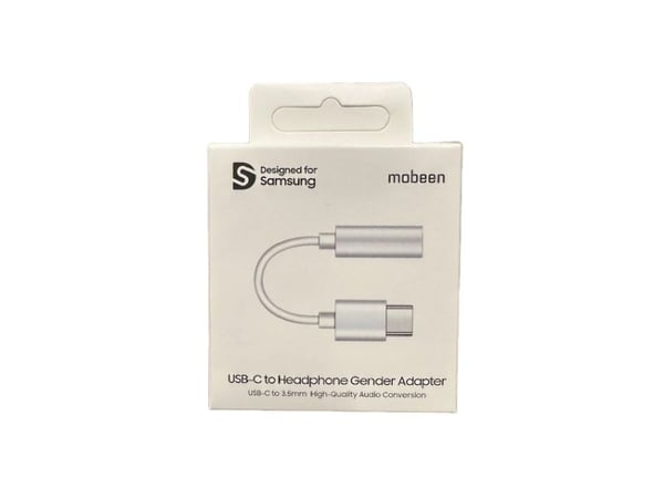 Mobeen Designed for Samsung, GP-TGU023AEA, USB-C, 3.5 mm, Hvid